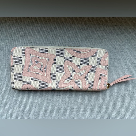 💕 Louis Vuitton Damier Azur Tahitienne Clemence Wallet 💕 - Picture 6 of 16